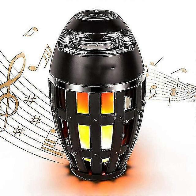 Wireless Speaker Portable Speaker Led Flame Torch Light Sound Bar