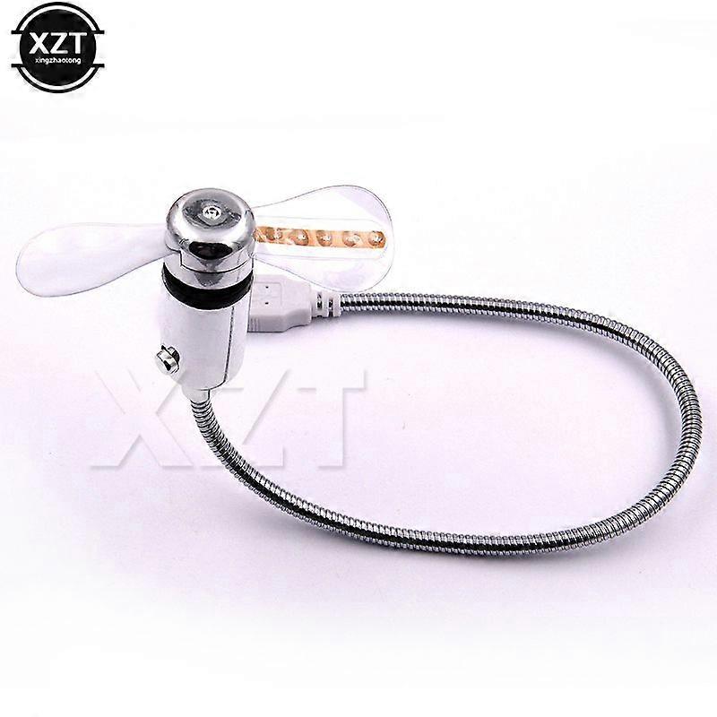 Gaibosi NEWEST Mini USB2.0 Fan with 5 Color LED Light Switchable USB Gadget Flexible Portable for Desktop