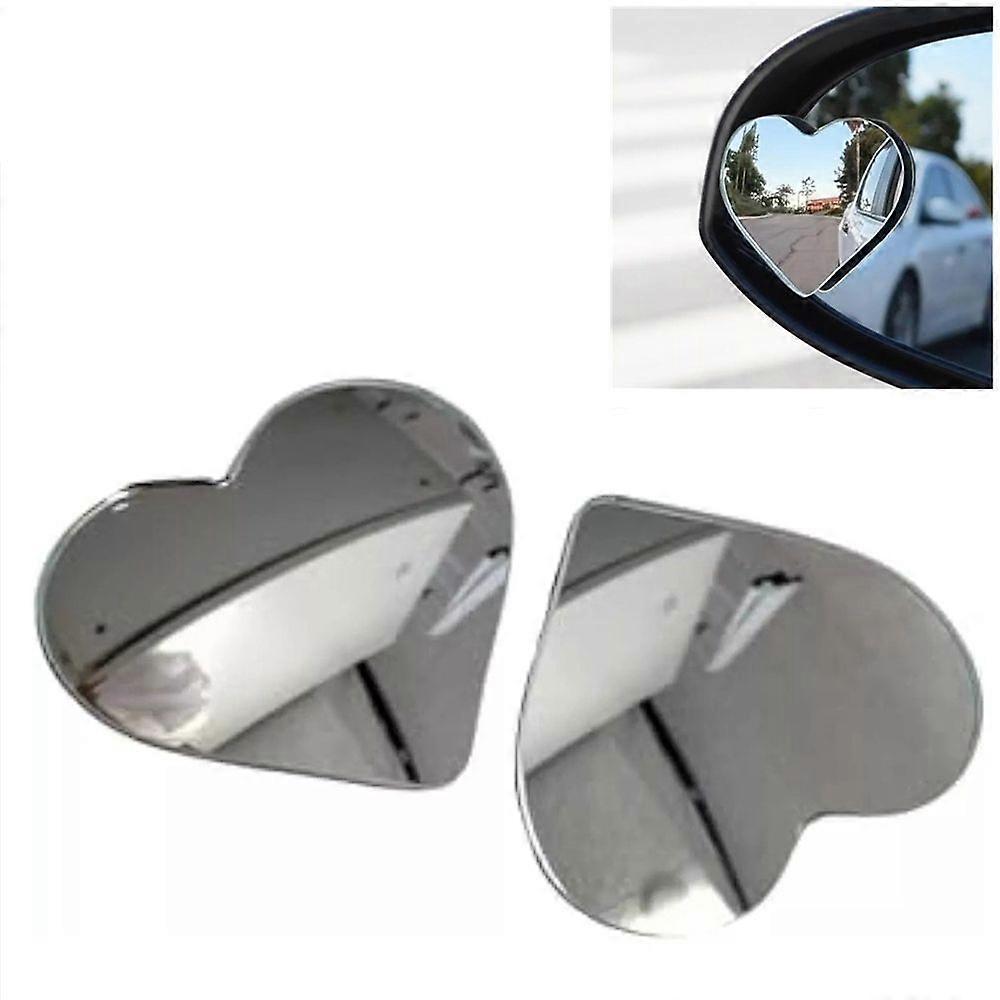 Heart Shaped Blind Spot Mirrors for Cars Convex Rearview Mirror for Safety