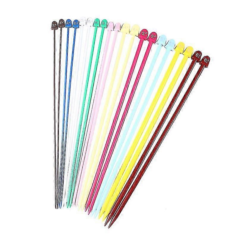 Abs Plastic & Steel Wire Plastic Knitting Needles