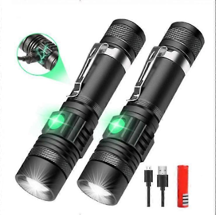 Led Tactical Flashlight, Super Bright Led Flashlight Rechargeable (battery Included), Poet-sized Led Torch With Clip, Ipx6 Waterproof, Zoomable, 4mo,6