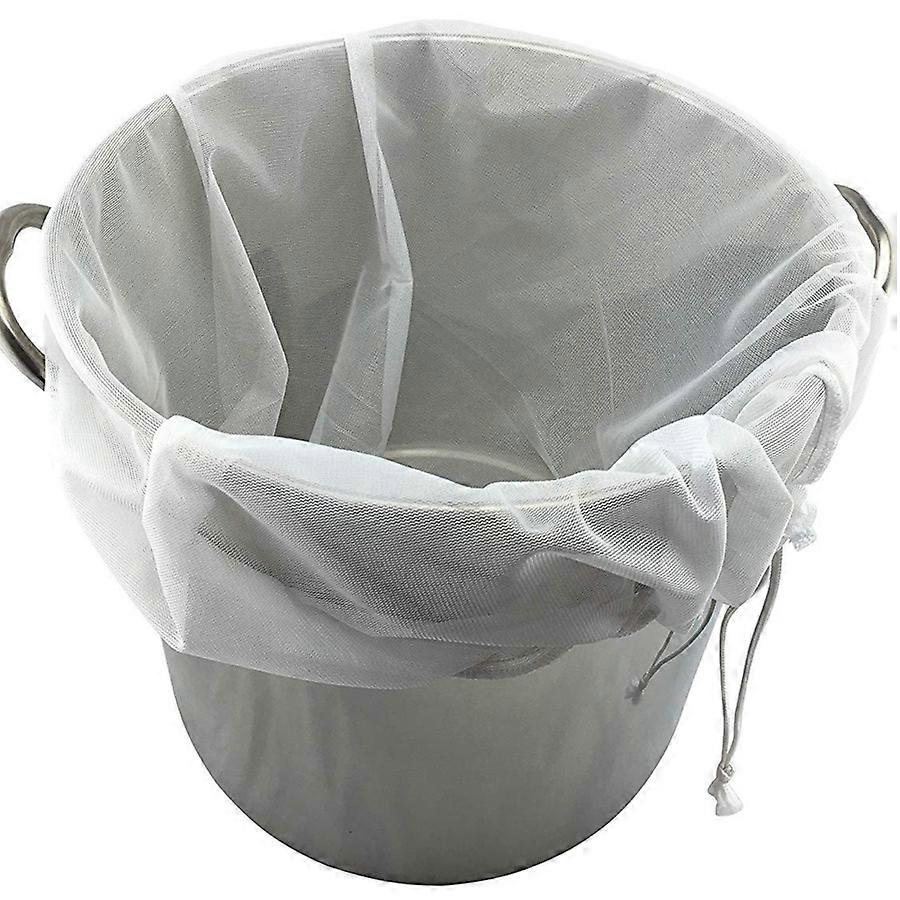 Large Drawstring Mesh Bag for Homebrew, Wine, Cider - 26x22 inch