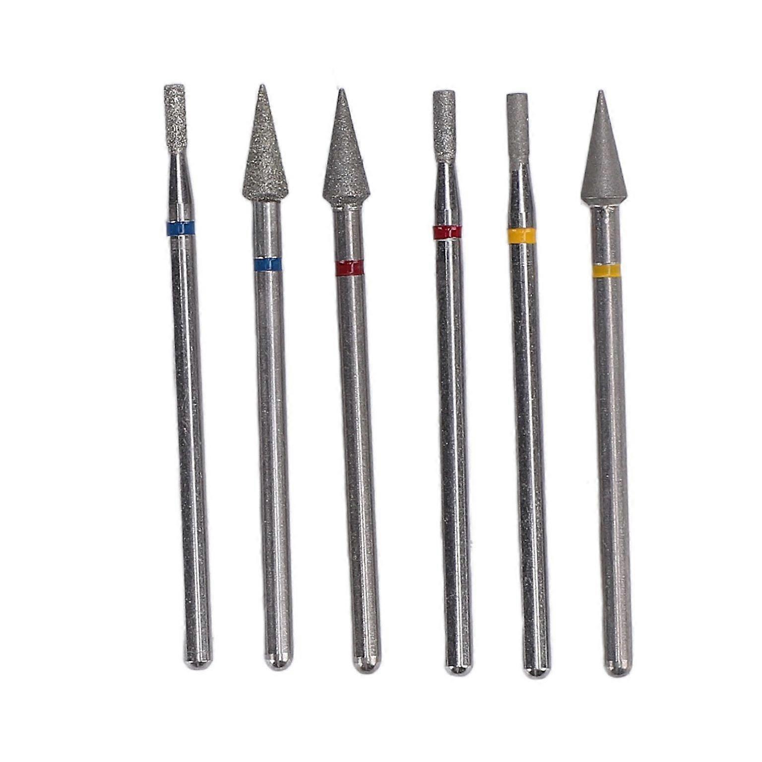 6-Piece Tungsten Carbide Nail Drill Bit Set for Sanding