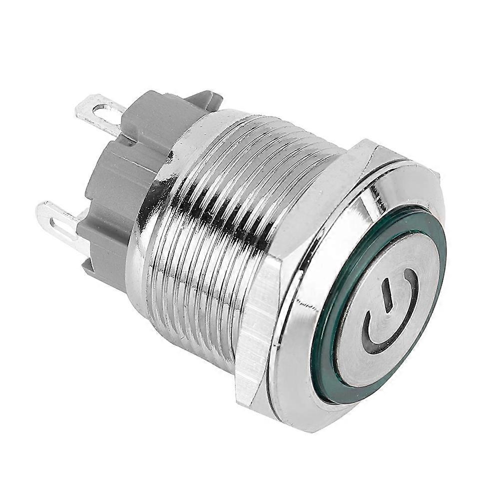 12v led סמל כוח לחצן לחיצת עין מלאך מתג הפעלה / כיבוי מתכת