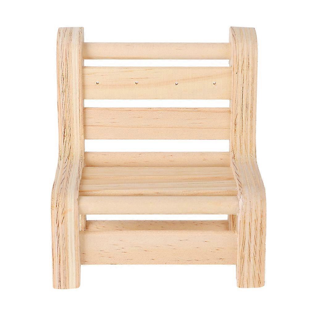 Solid Wood Mini Stool  and Table Sunglasses Eyeglass Display Stand Holder(Short Stool)