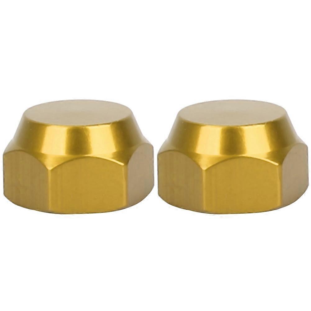 2 ανθεκτικό καπάκι παξιμαδιών βιδών κραμάτων αργιλίου M8 τεμ για το εξάρτημα λαβών στροφείων αλιείας (χρυσό R)