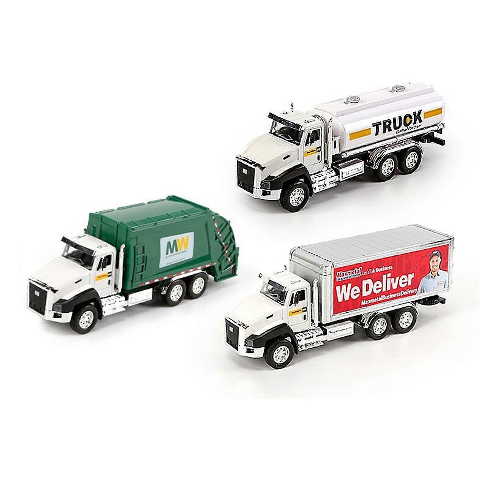 3x Kid Engineering Vehicle Dumper Model Realistic Excavator for Boy Stimulation Excavating Machine Model Set