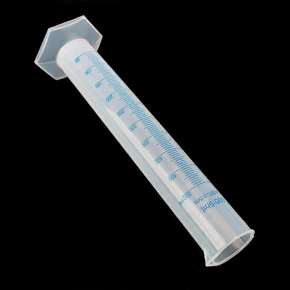Plastic graduated laboratory trial test tubes