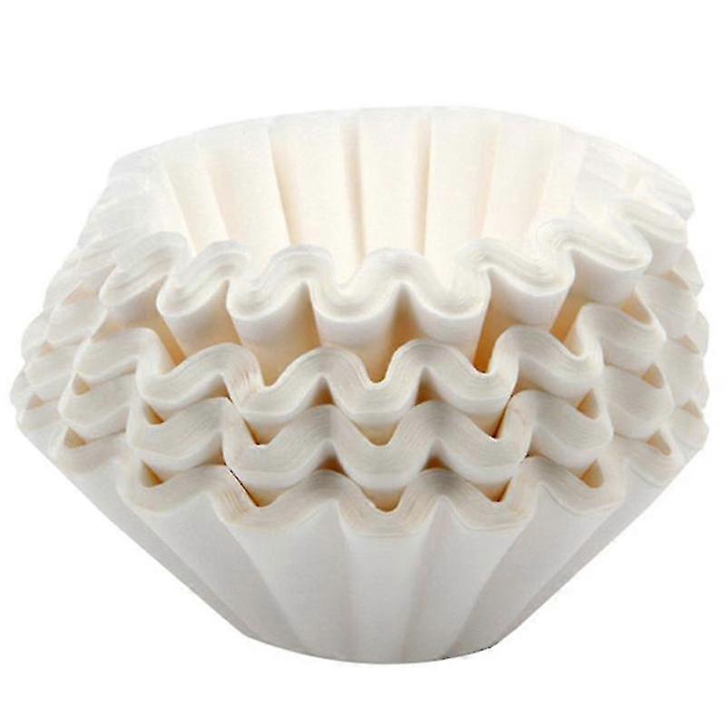 500pcs 25cm Blätter American Commercial Kaffee Filter Papierkorb Kaffeefilter Kaffee Ware Kaffeefilter (weiß)