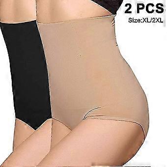 2 Pcs Shapewear For Women Tummy Control High Waist Panties Plus Size Short Seamless Body Shaper Thong Shaper Girdle