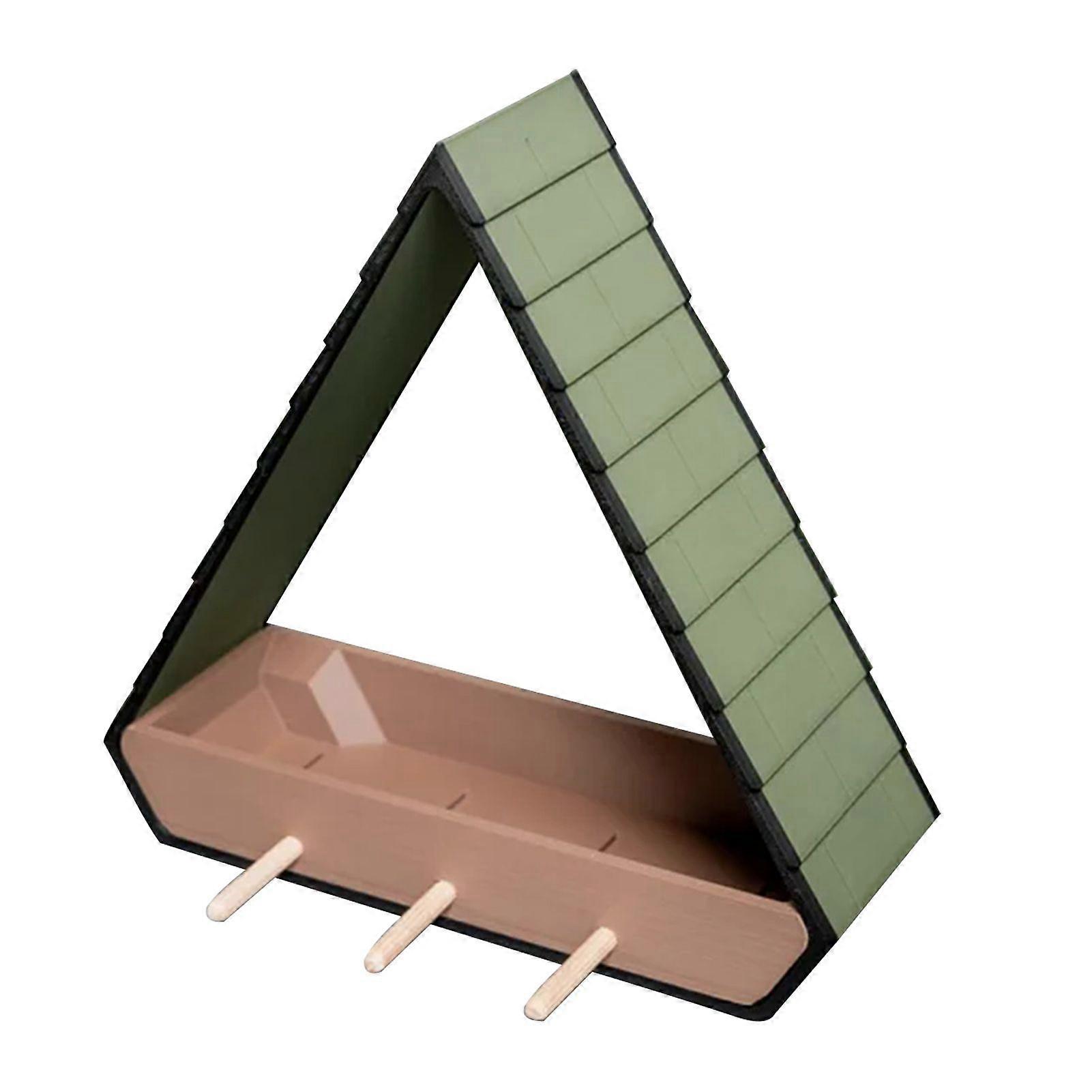 Window Bird Feeder Large Clear Wooden Bird Feeder with Strong Suction Cups And Detachable Seeds Tray for Outside Bird Viewing