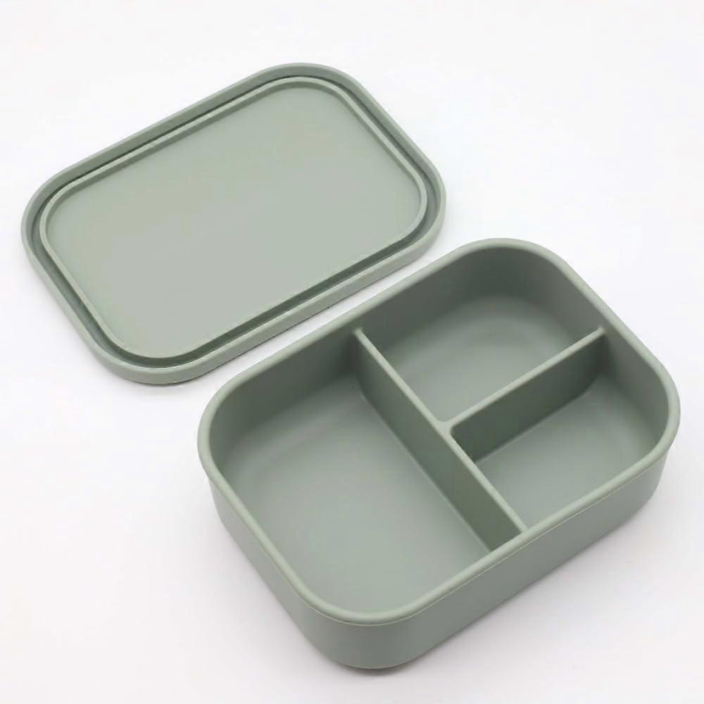 Insulated Lunch Bag Bento Box for Adults: Lytnzl Silicone Three Compartment, Leak-Proof, Safe and Durable Design