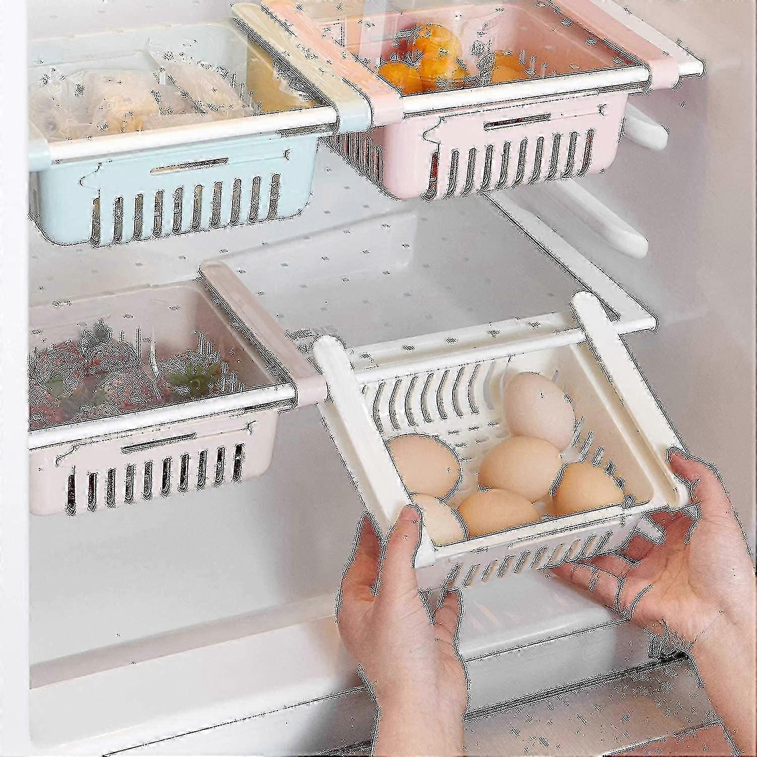 Folding Fridge Fridge Storage Box With Organizer Drawer Fridge Storage