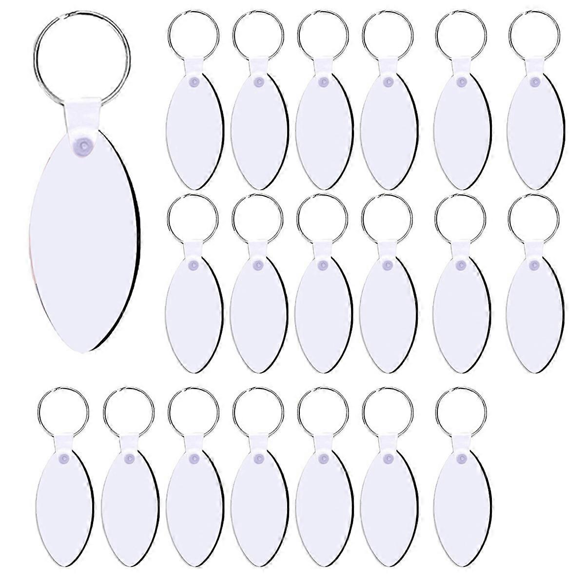 Sublimation Keychain Blanks MDF Double Sided Heat Transfer Football Sublimation Keychains Blanks Bu