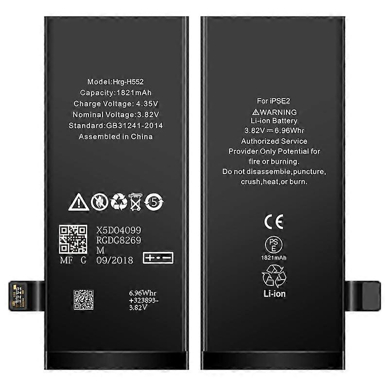 3.82V 1821mAh Rechargeable Li-ion Battery Part (without Logo) for iPhone SE (2nd Generation)