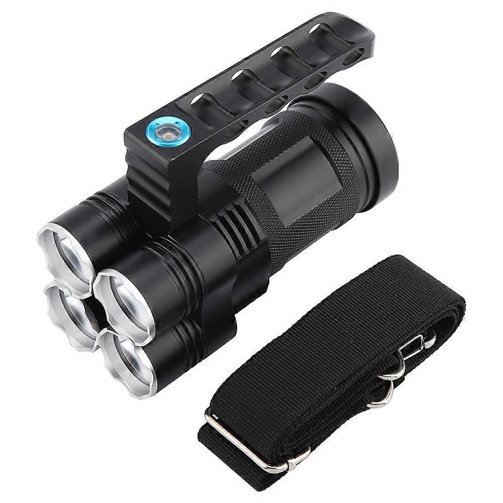 Super Bright 4 LED Torch Light for Outdoor Camping, Waterproof Flashlight, Lightweight, High Lumens, Durable Design