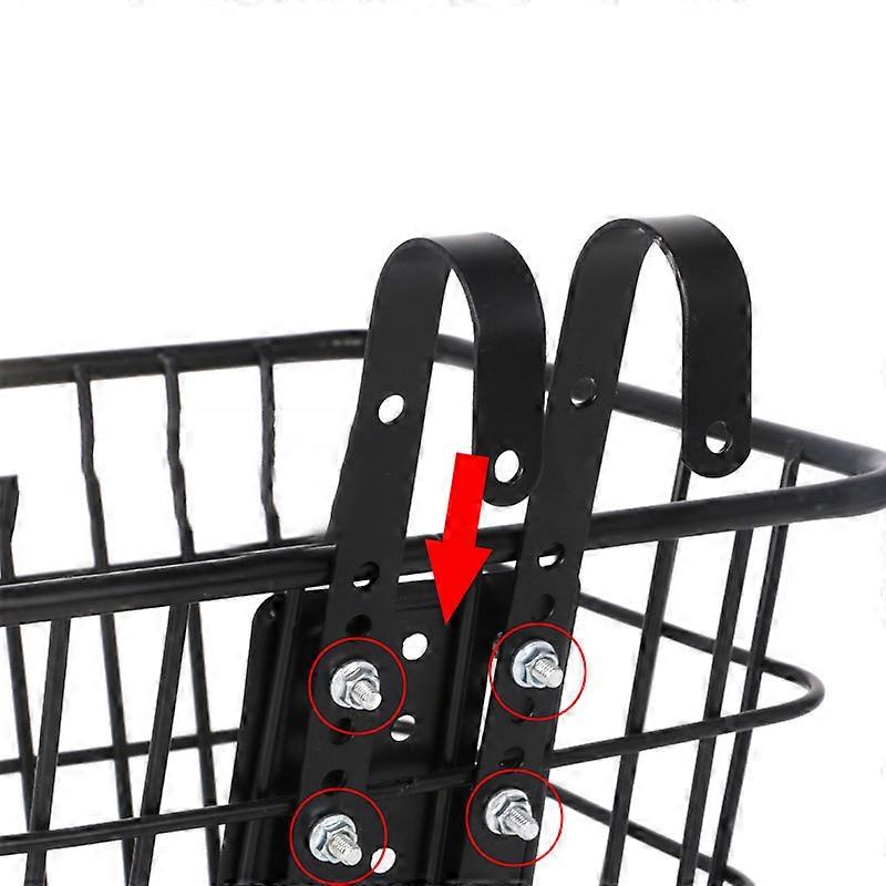 Hanging Bold Bike Front Basket Electric Vehicle Adjustable Front Frame Basket Multifunctional Quick Release Hook