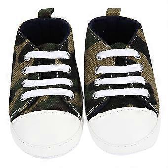 Fashionable Lace up Baby Girl Boy Colorful Canvas Shoes Anti Skid Toddler Prewalker(#3 11.5cm)
