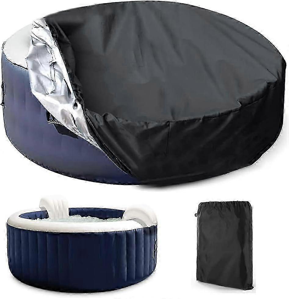 Bubbelpoolskydd Runt Utomhus Vattentätt Polyester Utomhus Spaskydd För Badkar/Bubbelbad Meddelande Spa Utomhus Bärbart