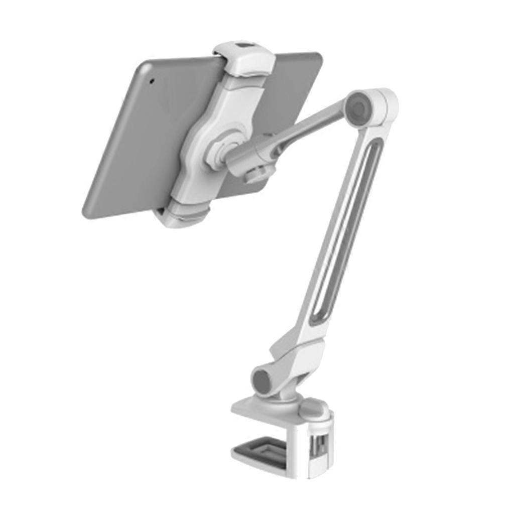 Mobile Phone Desk Stand Phone Stand Adjustable Metal Table Stand Universal Foldable Cell Phone  white
