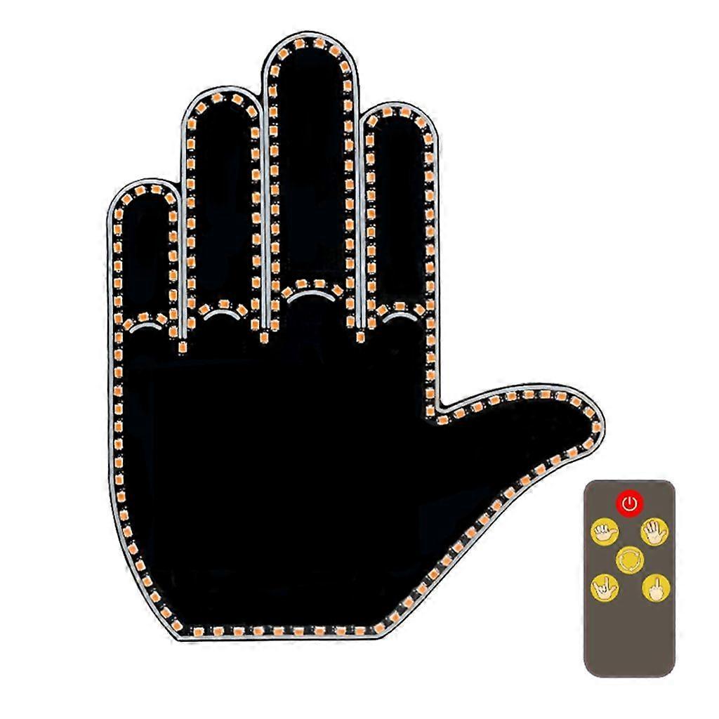 Finger Light Automotive LED Light Control Lighting Hand Gestures Safety Warning