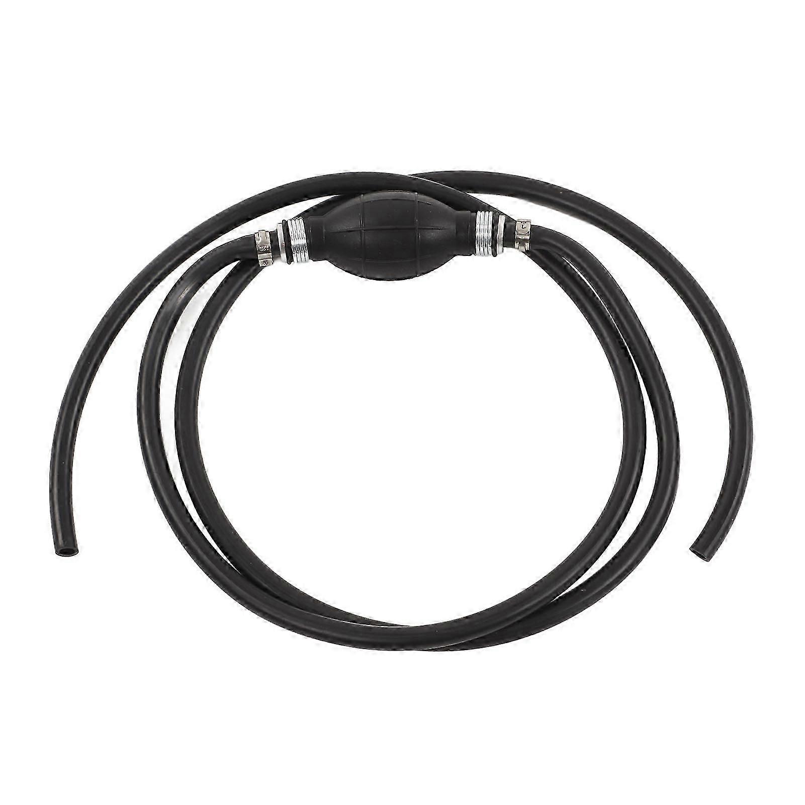 2.1m/6.89ft Universal Fuel Line Assembly Boat Motor Fuel Hose with Primer Bulb for Outboard RV Yacht Caravan