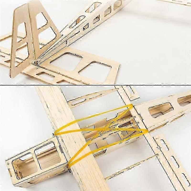 suitable for R03 STICK-06 Airplane 580mm Wingspan Balsa Wood DIY Electric Aircraft RC Flying Toy Version Unassembled Single-YI WU CHUN HUI