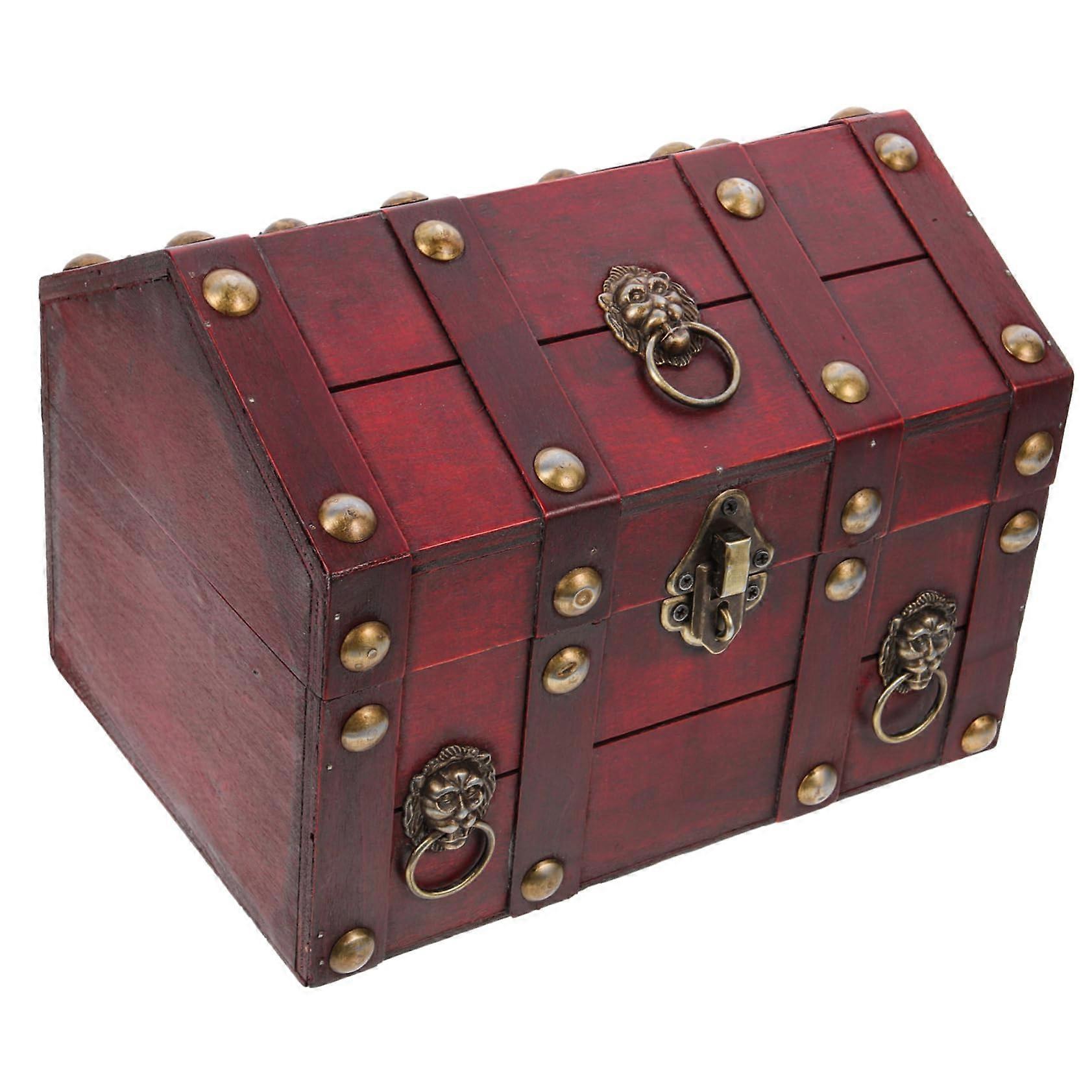 Wooden Treasure Storage Box Jewelry for Organizing and Safekeeping