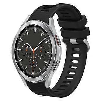 Voor Samsung Galaxy Watch4 Classic 46mm 20mm Twill Effen Kleur Siliconen Horlogeband