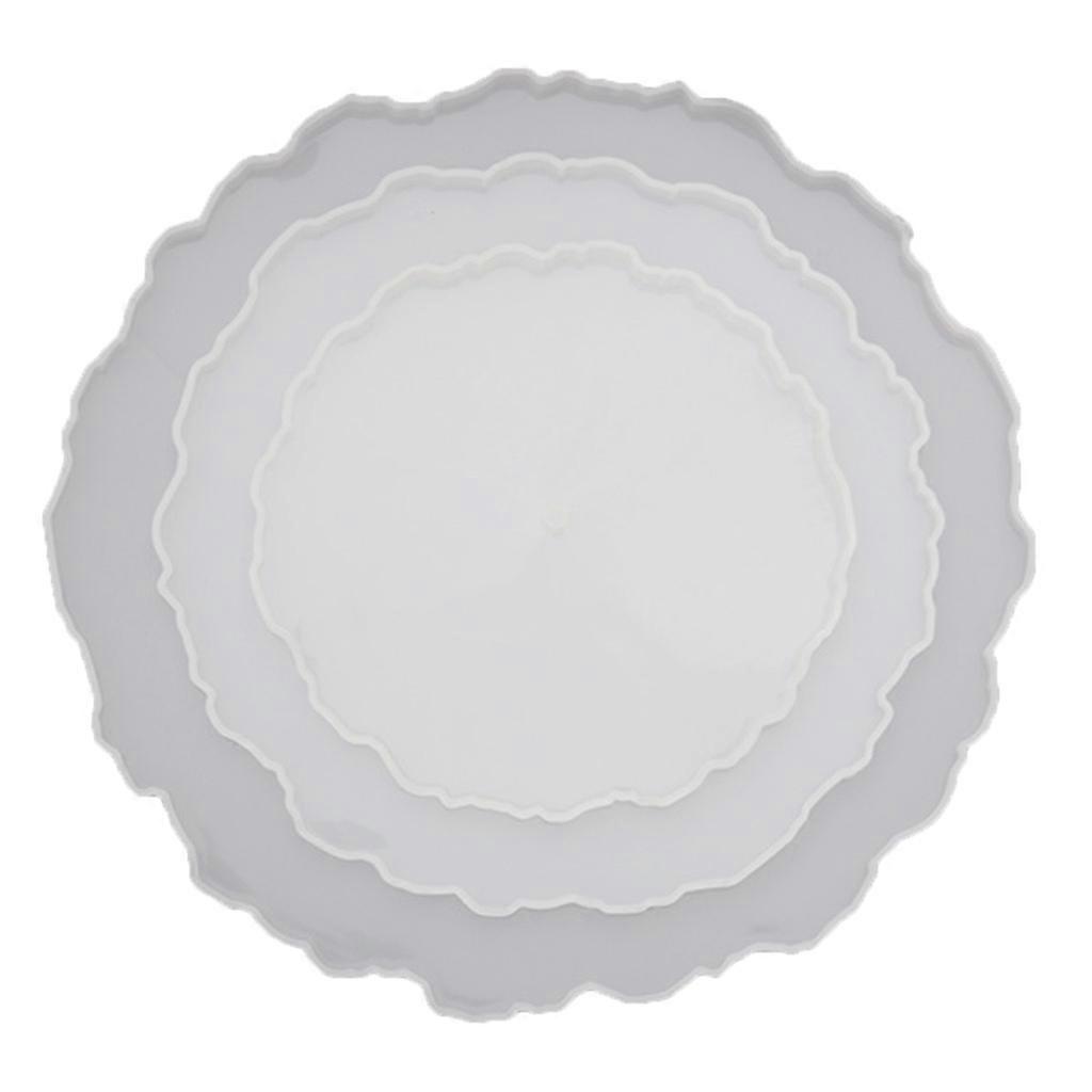 3D שקוף סיליקון עובש יצוק שרף אפוקסי עובש סדיר קצה עגול מגש DIY מתגלגל מגש תכשיטי מחזיק תחתית מגש אחסון עובש ססגוניות