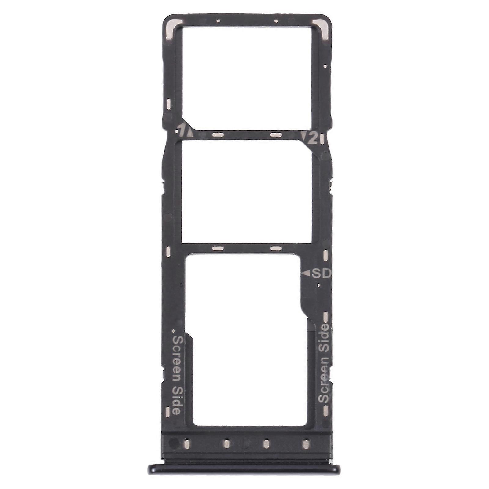 For Infinix Note 10 X693 SIM Card Tray + SIM Card Tray + Micro SD Card Tray