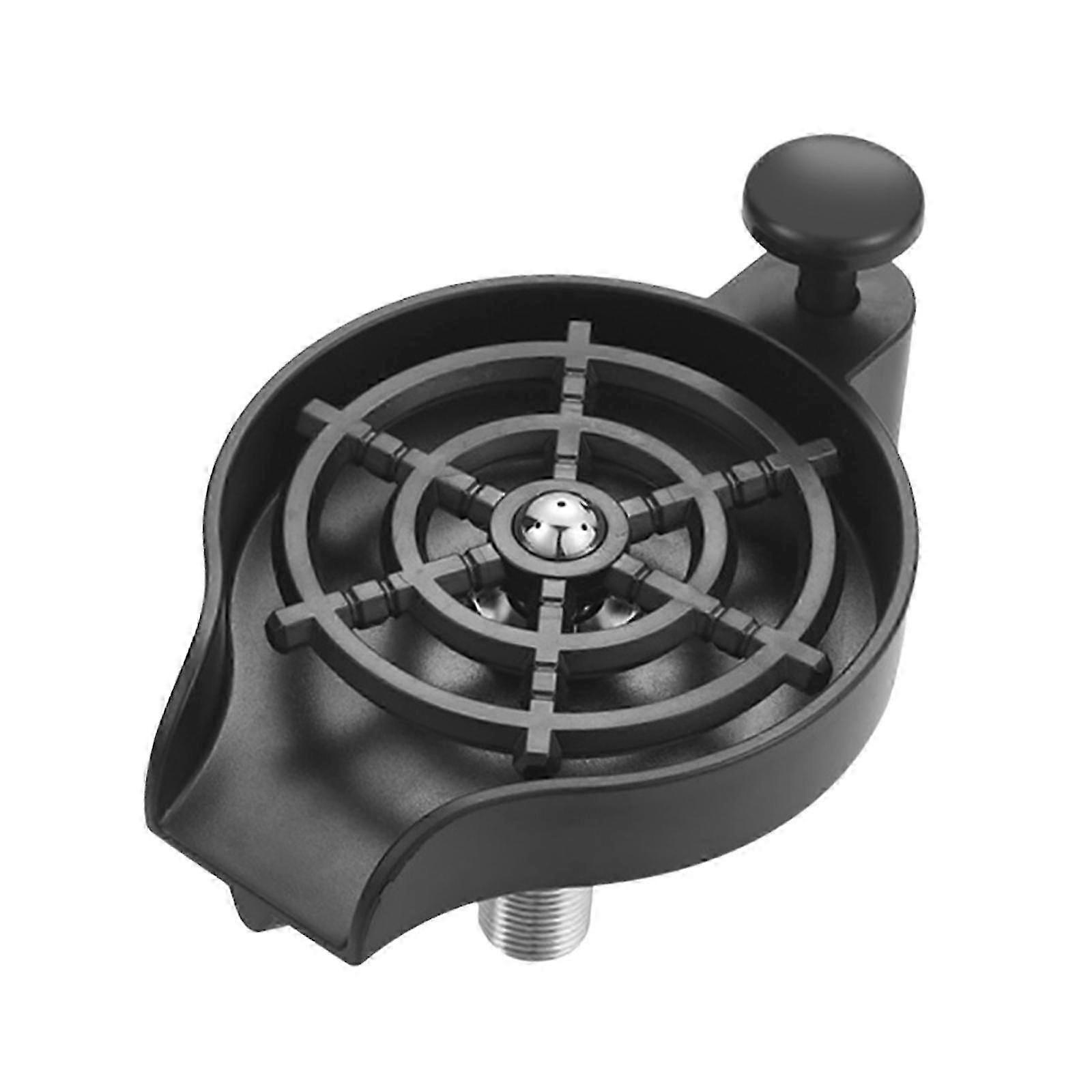 Bar Faucet Cup Rinser with Built-in Glass Cleaner and Washer