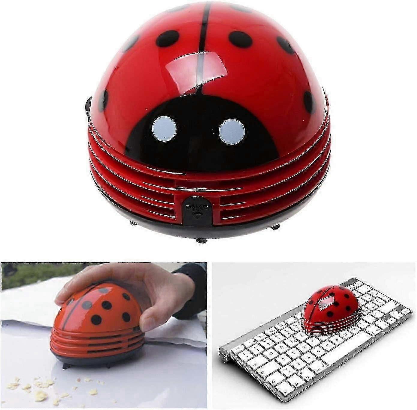 Electric Ladybug Pattern Battery Operated Tabletop Vacuum Cleaner