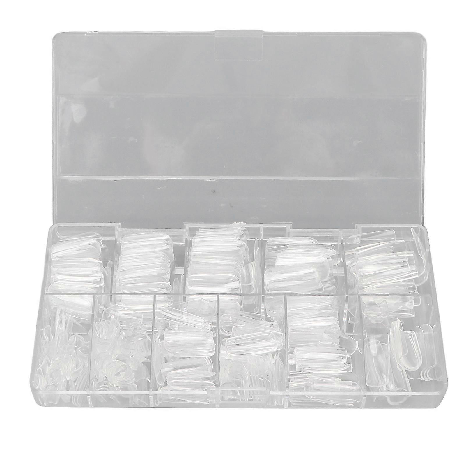 500pcs Professional DIY Transparent Fake False Nail Tips