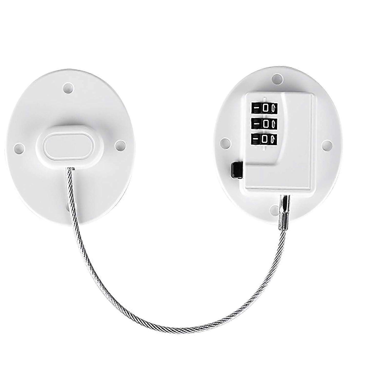 ドアおよびキャビネット用ロック, イノックス/プラスチック, ホワイト