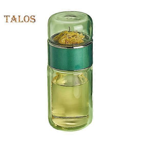 Glass Tea Infuser Bottle Leak-Proof Tea Maker with Mesh Filter Anti Scalding 3 in 1 Loose Leaf Tea Brewing Bottle for Tea Lovers Gift