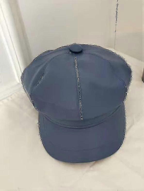 Vinter kvinnor Läder Basker Hattar, Flat Cap