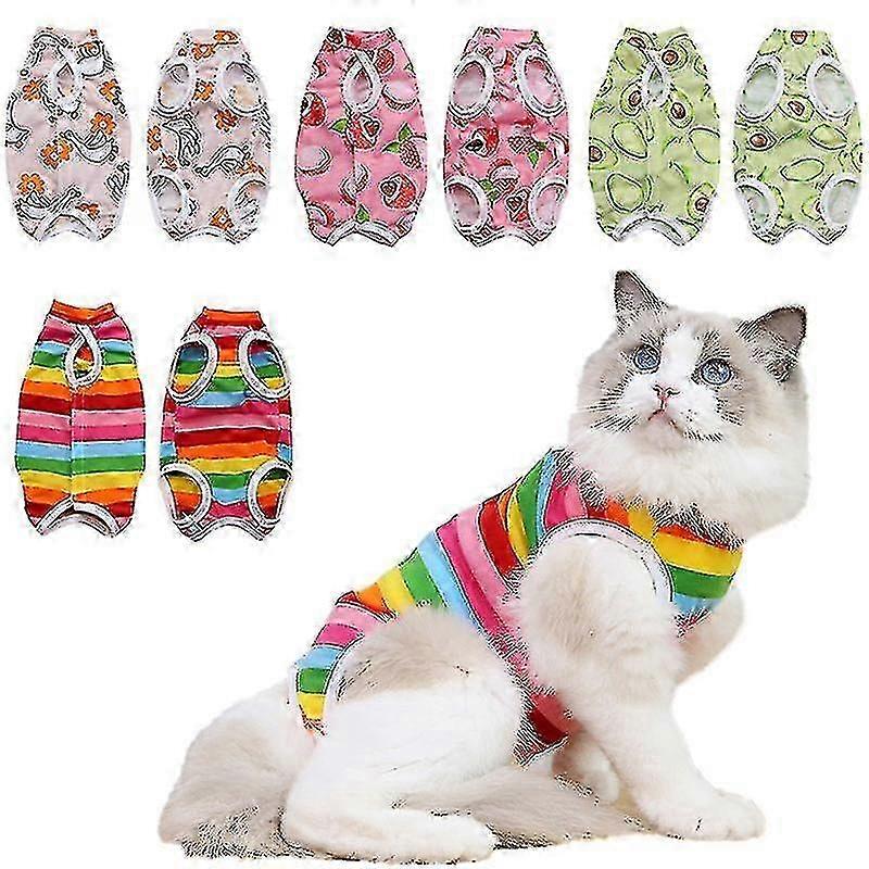 Cat Surgical Recovery Garment - Breathable Fabric Alternative to Elizabethan Collar