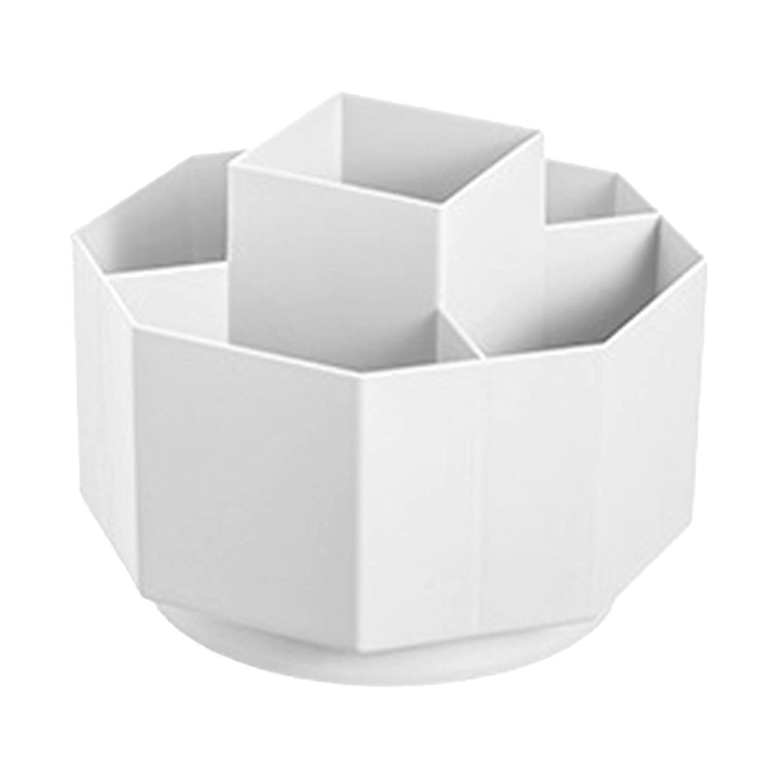 Rotatable Stationary Box HIPS Plastic Large Capacity Multipurpose Pencil Holder Desktop Organizer