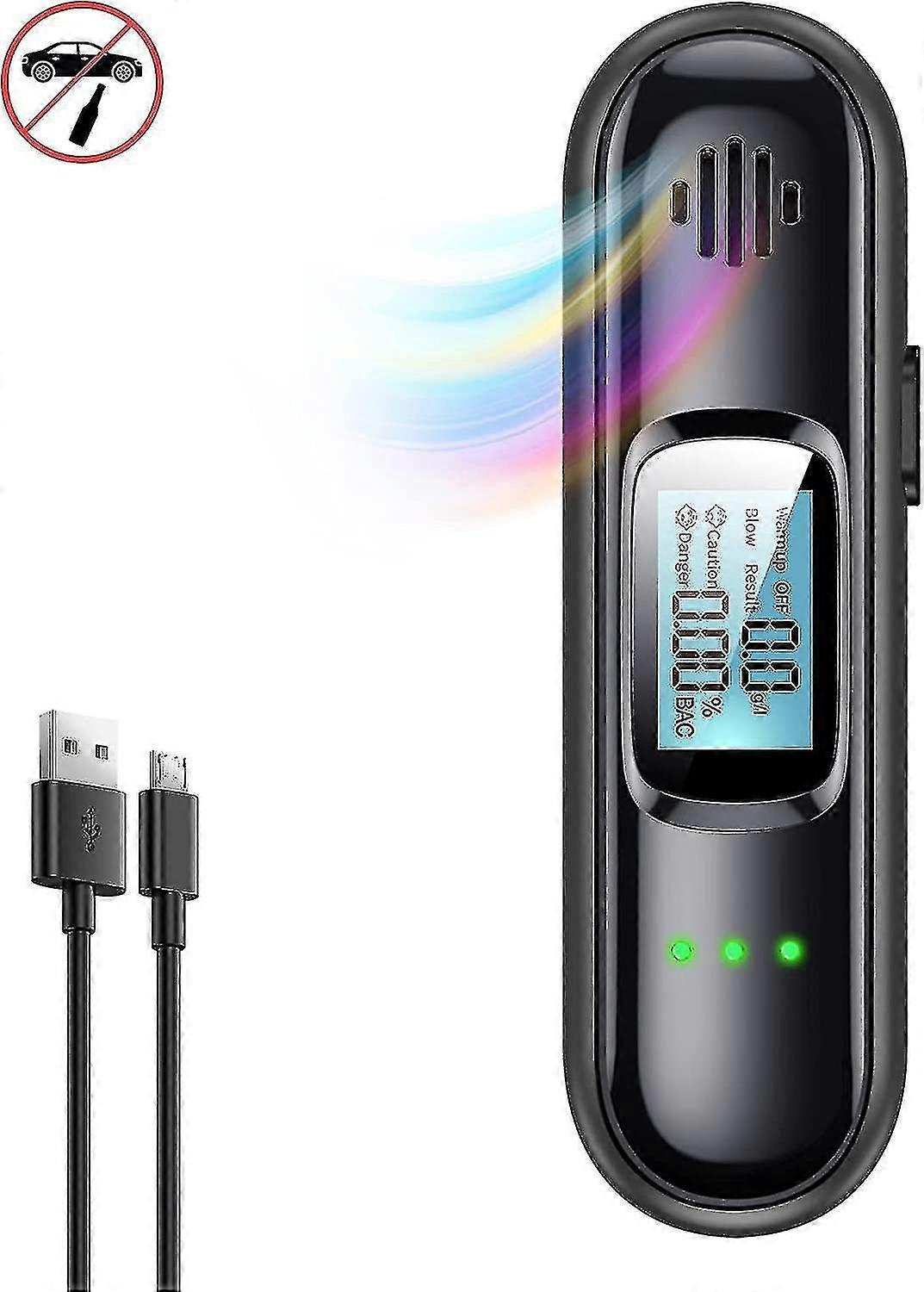 Electronic Alyzer Alyzer Reusable Portable Recharable Alcohol Er Digital Lcd Displ