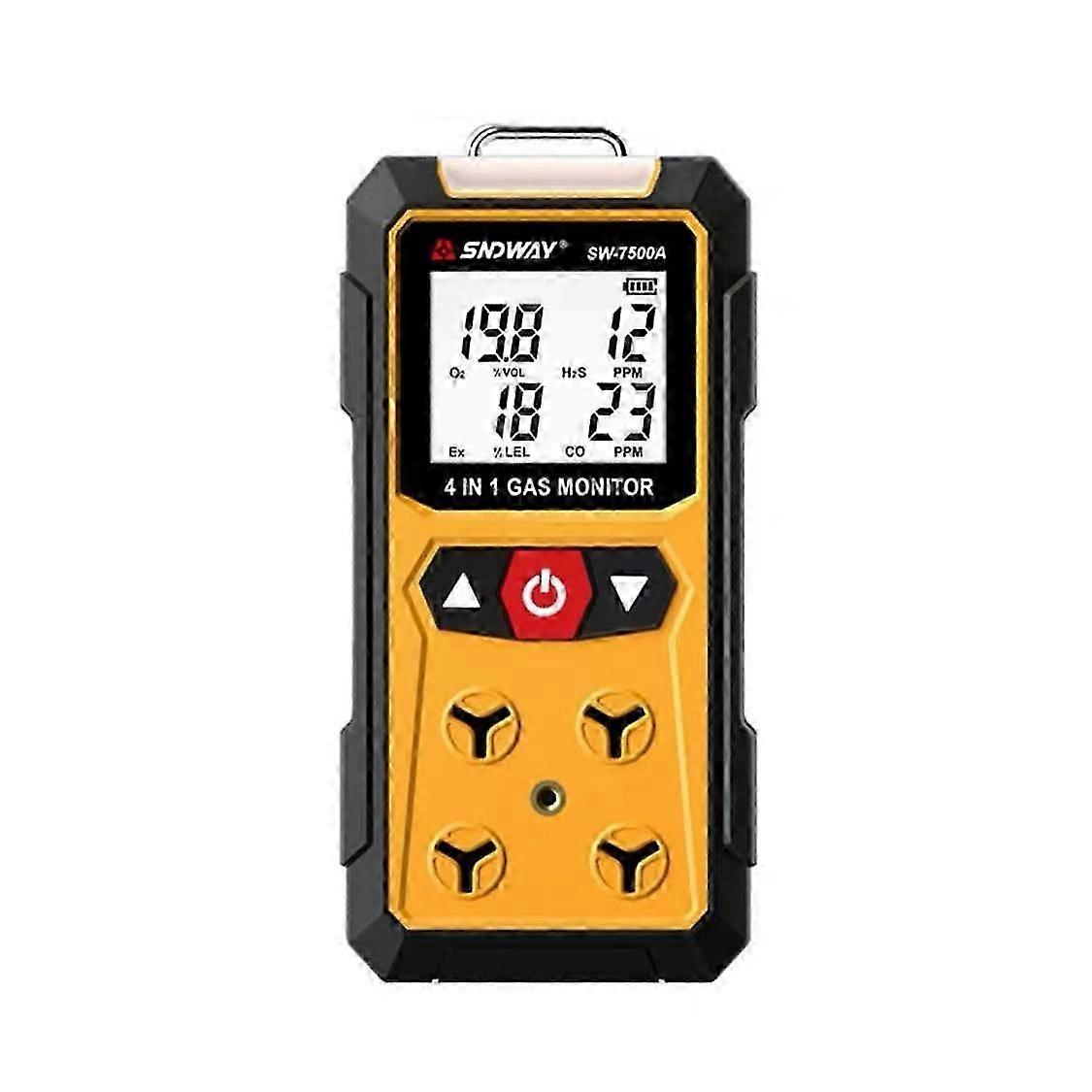 SNDWAY SW7500A 4 In 1 Gas Detector Combustible Gas Oxygen Hydrogen Sulfide Toxic and Harmful Detection Explosion-proof