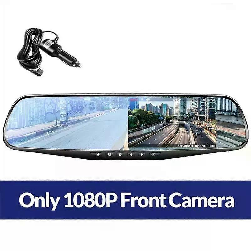 4.29Inch Driving Recorder Car DVR Rearview Mirror Dual Lens Car Recorder 1080P IPS Front and Rear Camera Registrar Black Box New
