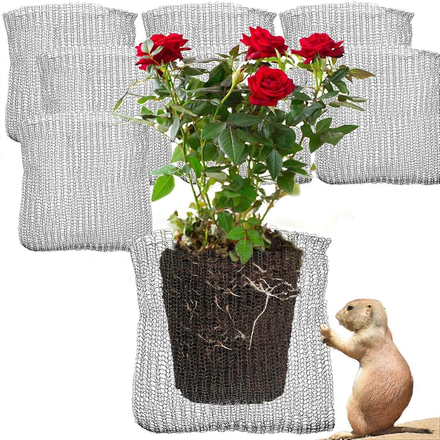 5 Gallon Gopher and Vole Wire Speed Baskets, 8 Pcs Plant Root Protector, Durable Anti-Gopher Root Guard Baskets
