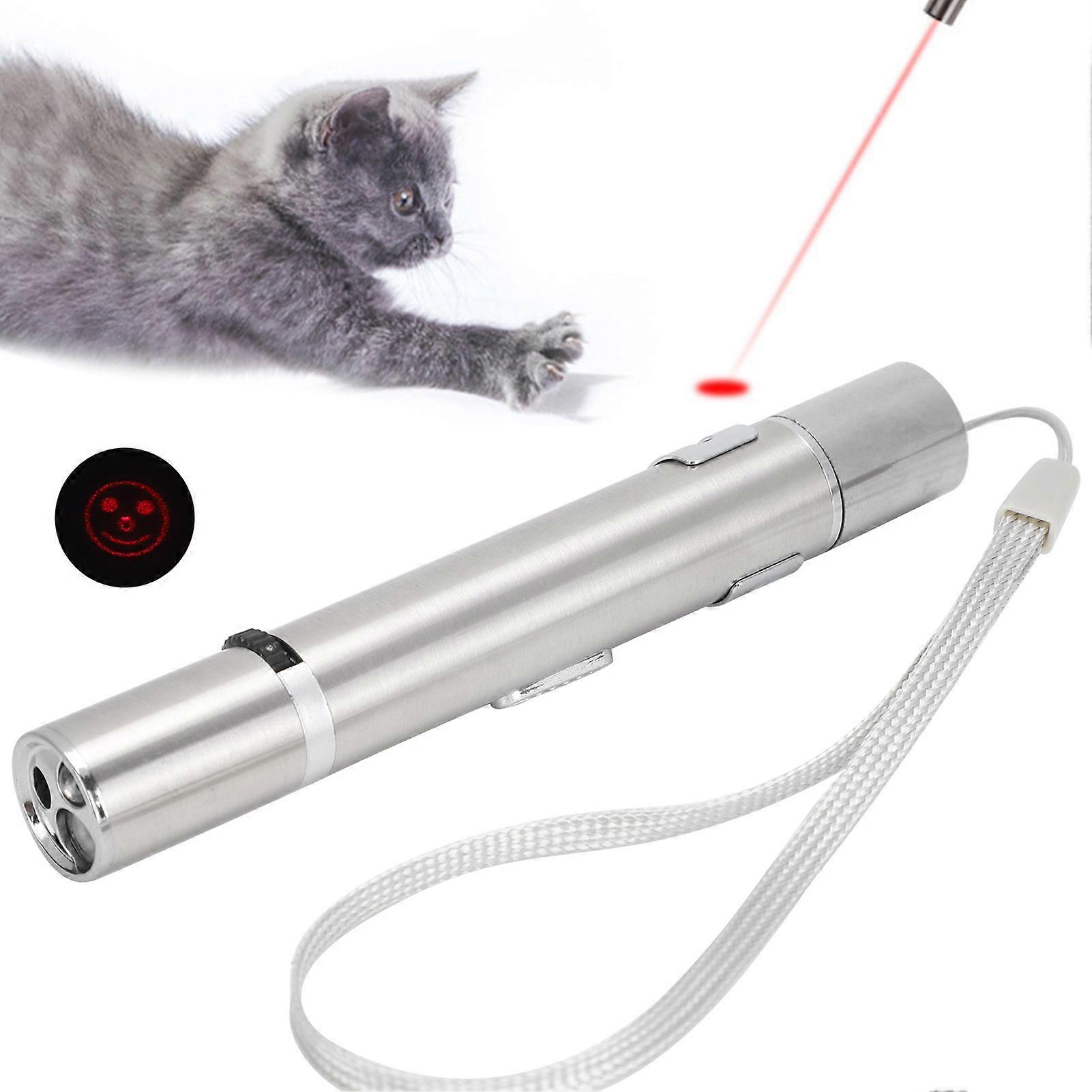 SCSYV Cat Toys 5 in 1 Light Pointer USB Rechargeable Interactive Exercise Training Chasing Tool