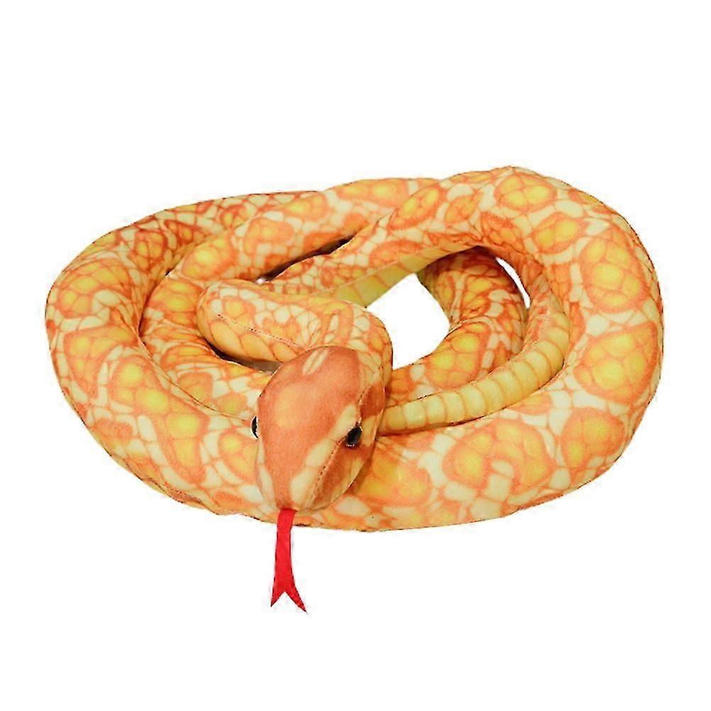 200 cm simulaatio täytetty python lasten lelu pehmo eläin käärmelelu kodinsisustuslahja lapsille ja ystäville11