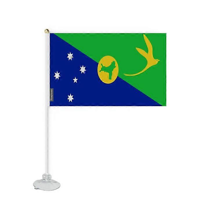 Flag - PIXELFORMA - Christmas Island - 20 x 30 cm - Polyester - Suction cup included
