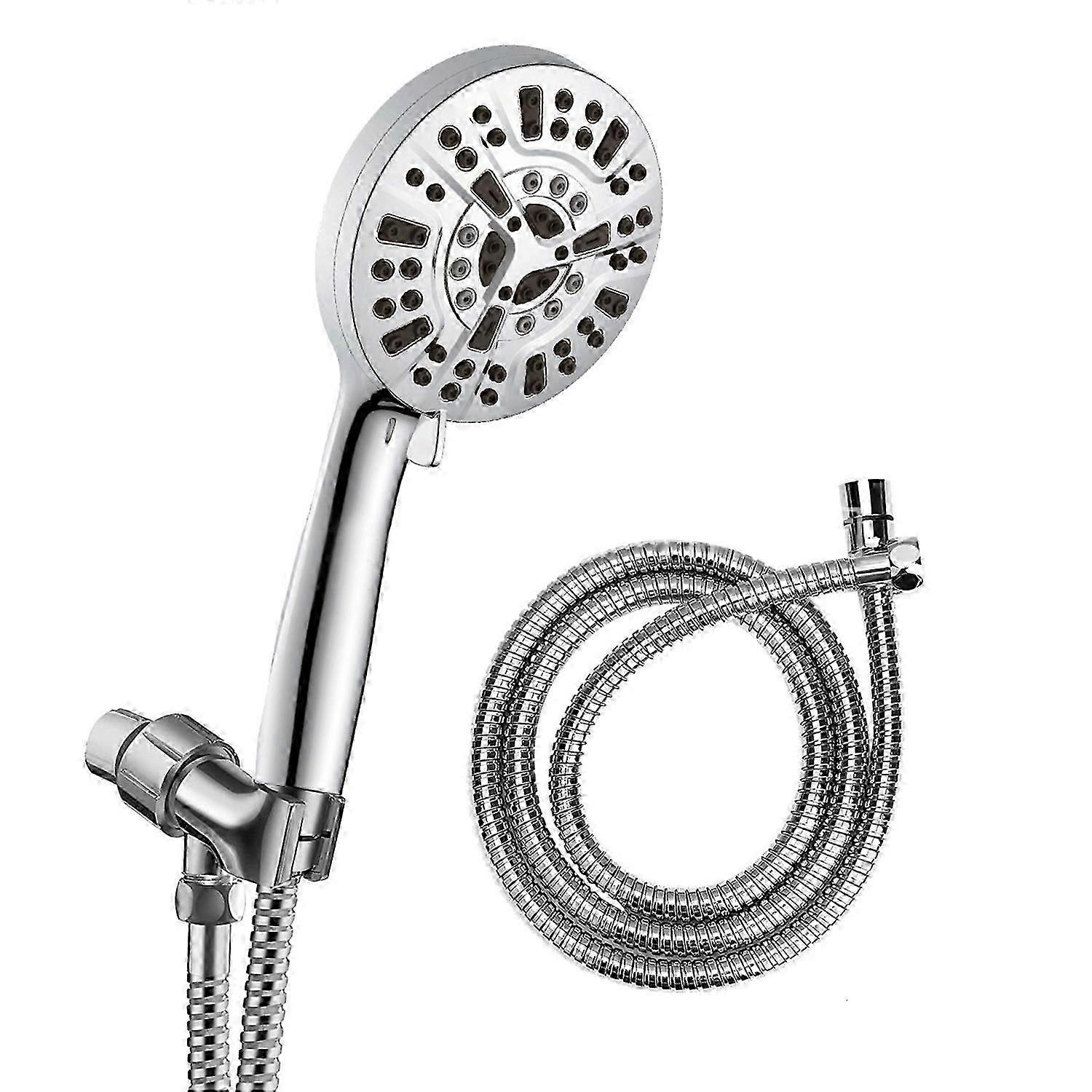 High Pressure Shower Set - 10 Functions Handheld Shower with 80 Inch Hose Built-in 2-Power Cleaning