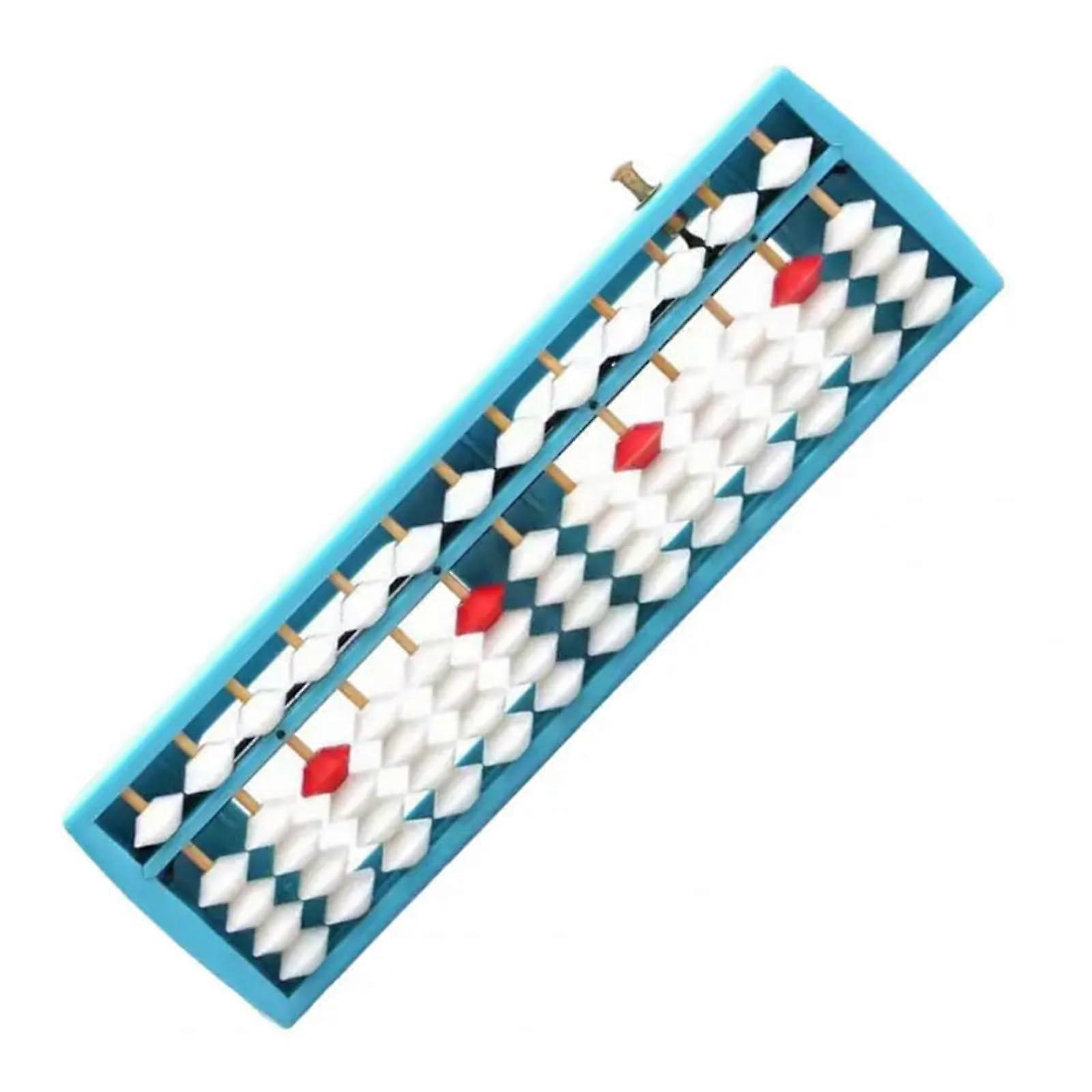 Abacus Student Abacus 13Row 5 Beads Beginner Abacus Beadwork Kindergarten Home Calculator School Supplies Multifunctional Abacus, Bluea