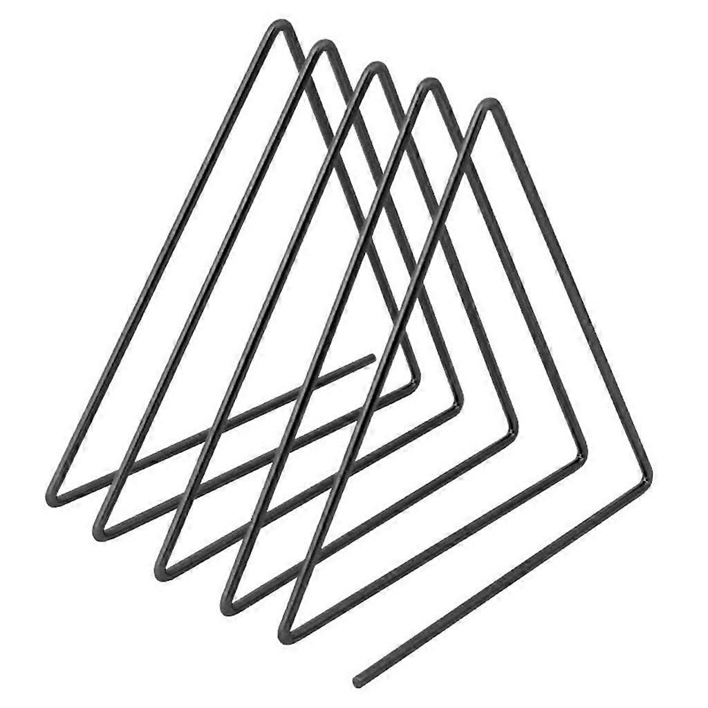 Nordic for Triangle Shape Simple Book Support Stand Desktop Storage Rack Shelf Home Decor Magazine Holder  Black