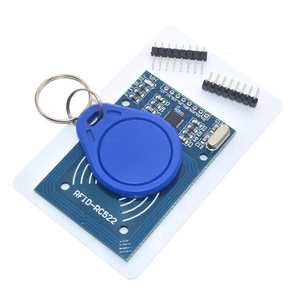 Premium RFID-RC522 Module Kit με 1 x S-50 κενή κάρτα 1 x Μονάδα αισθητήρα κάρτας ολοκληρωμένου κυκλώματος 2 x Σειρά ακίδων 1 x για μπρελόκ